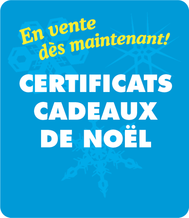 Certificats cadeaux de Noel